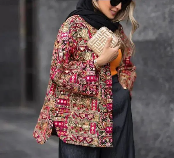 عکس مدل مانتو هندی کوتاه