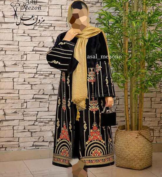 عکس مدل مانتو هندی بلند مجلسی
