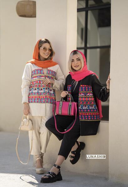 عکس مدل مانتو هندی سوزن دوزی