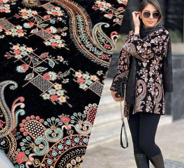 عکس مدل مانتو هندی سوزن دوزی