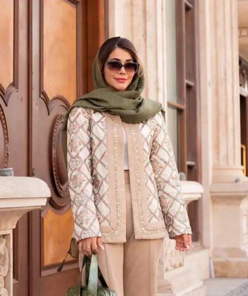 عکس مدل مانتو هندی سوزن دوزی