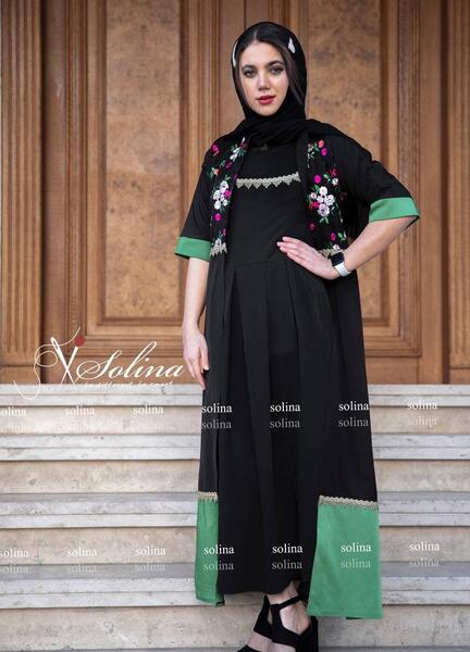 عکس مدل مانتو هندی سوزن دوزی
