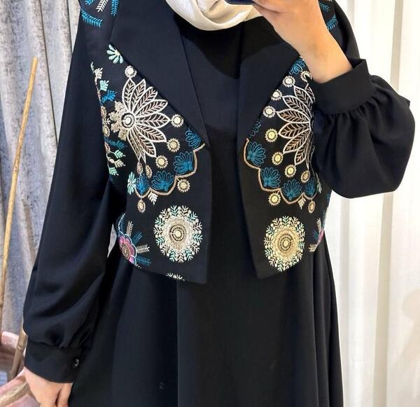 عکس مدل مانتو هندی سوزن دوزی