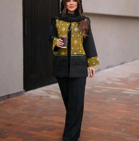 عکس مدل مانتو هندی سوزن دوزی