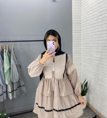 عکس مدل مانتو یاخما ریش دار