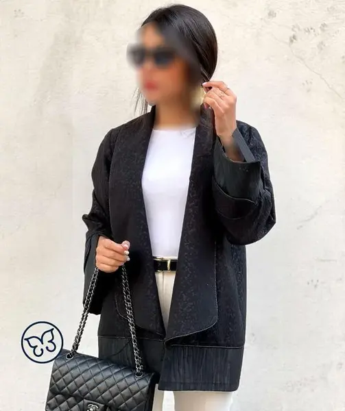 عکس مدل مانتو یقه ارشال جلو باز