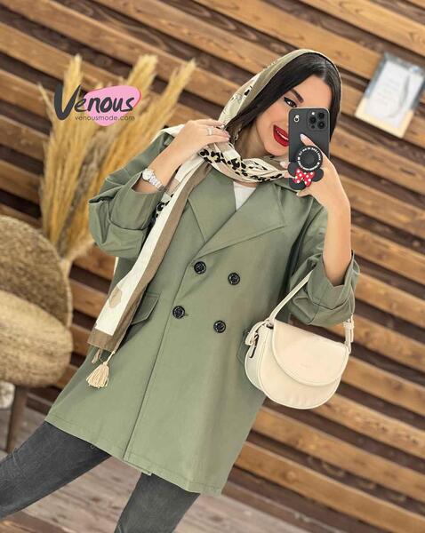 عکس مدل مانتو یقه ارشال پهن