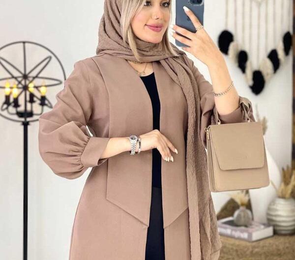 عکس مدل مانتو یقه ارشال پهن