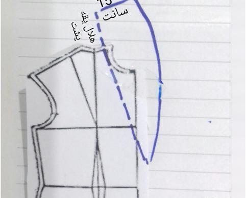 عکس مدل مانتو یقه ارشال با الگو