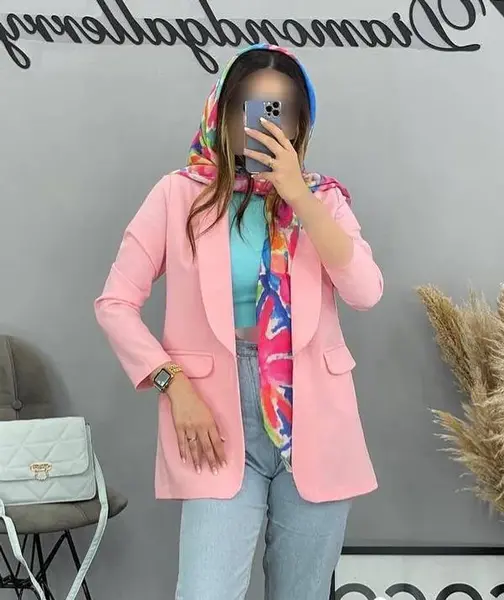 عکس مدل مانتو یقه ارشال با الگو