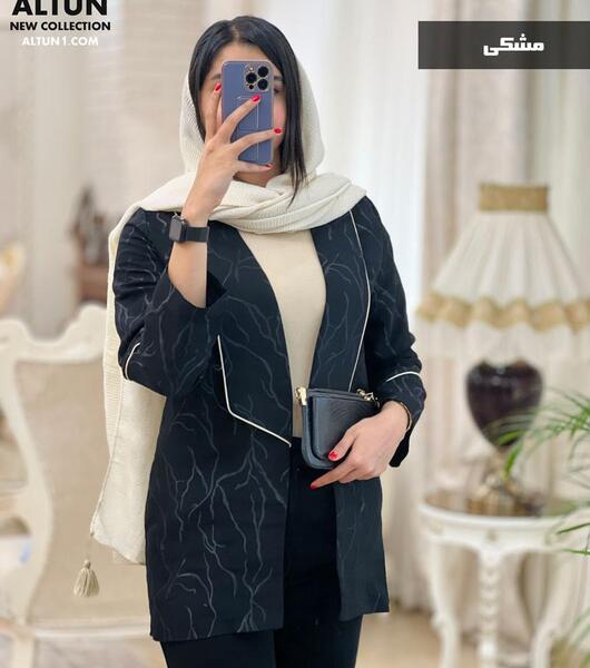 عکس مدل مانتو یقه ارشال با الگو