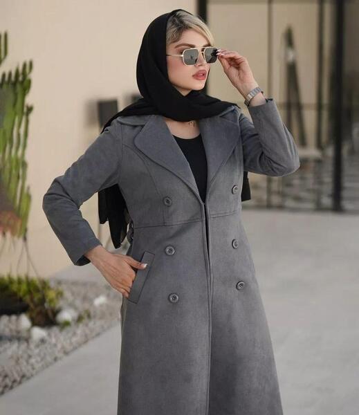عکس مدل مانتو یقه انگلیسی برش دار