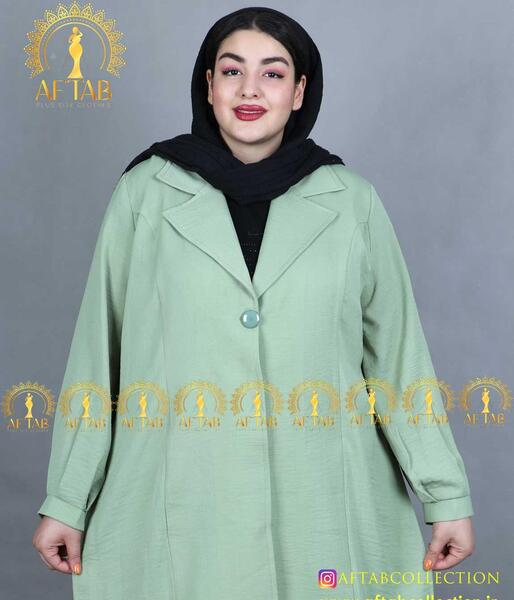 عکس مدل مانتو یقه انگلیسی برش دار