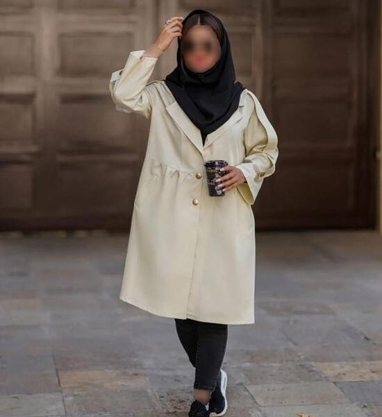 عکس مدل مانتو یقه انگلیسی بلند