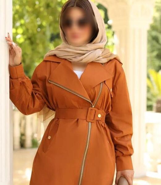 عکس مدل مانتو یقه امریکایی بلند