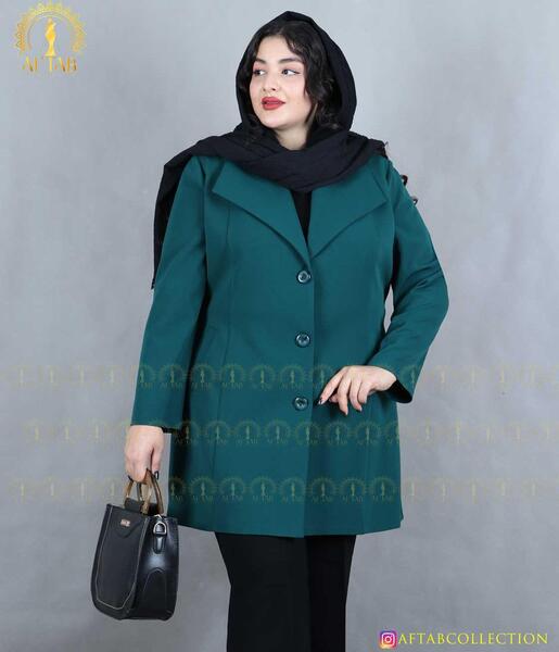 عکس مدل مانتو یقه امریکایی بزرگ