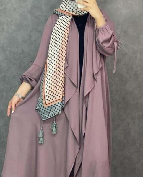 عکس مدل مانتو یقه ریزشی با الگو