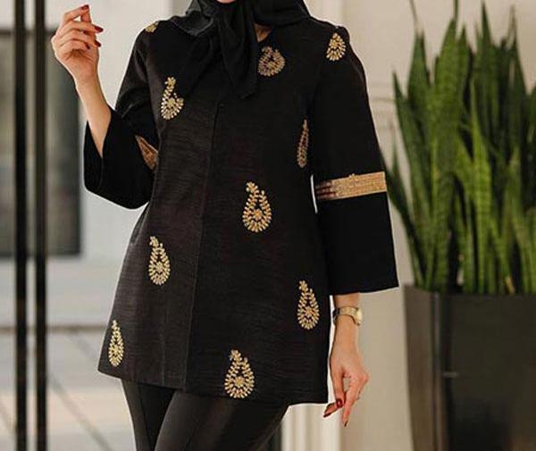 عکس جدیدترین مدل مانتو یقه انگلیسی