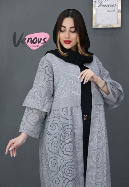 عکس مدل مانتو با پارچه یاخما مشکی