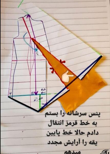 عکس جلو بآز الگو مدل مانتو یقه ریزشی