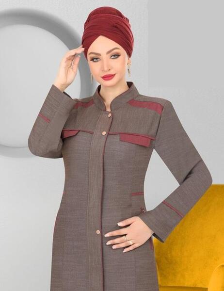 عکس مدل مانتو با یقه فرنچی