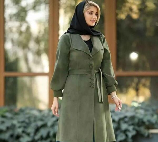 عکس مدل مانتو با یقه فرنچی