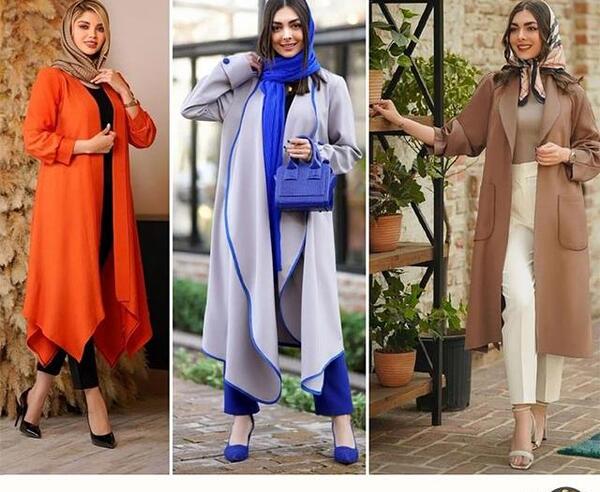 عکس مدل مانتو های دخترانه بلند