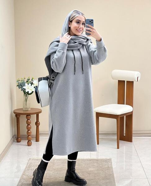 عکس مدل مانتو هودی بلند