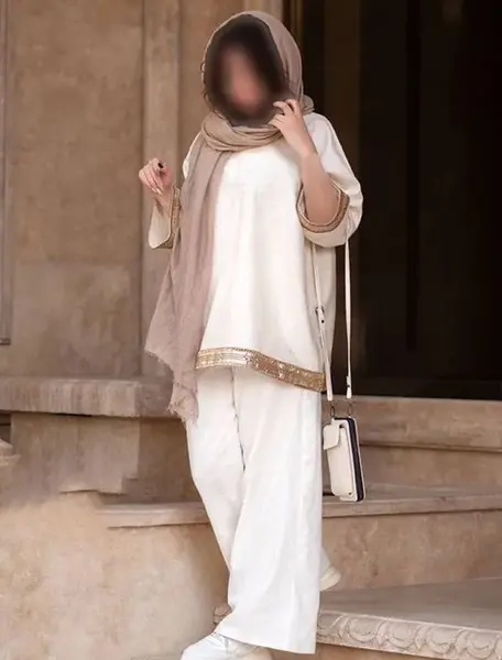 عکس مدل مانتو شلوار ست دخترانه تابستانی