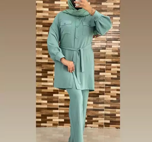 عکس مدل مانتو شلوار ست ابروبادی دخترانه