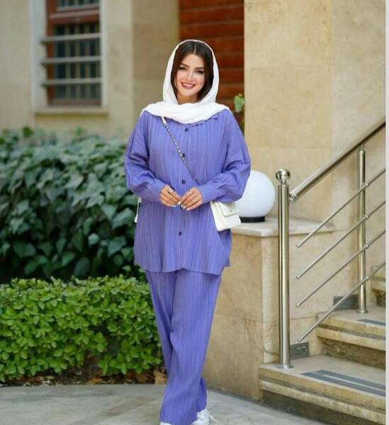 عکس مدل مانتو شلوار ست تابستانه