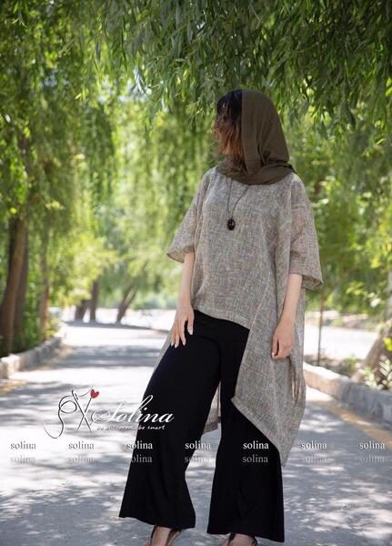 عکس مدل مانتو شلوار گشاد ابروبادی