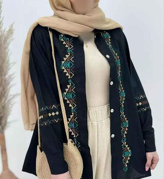 عکس مدل مانتو تابستانی با پارچه نخی دخترانه