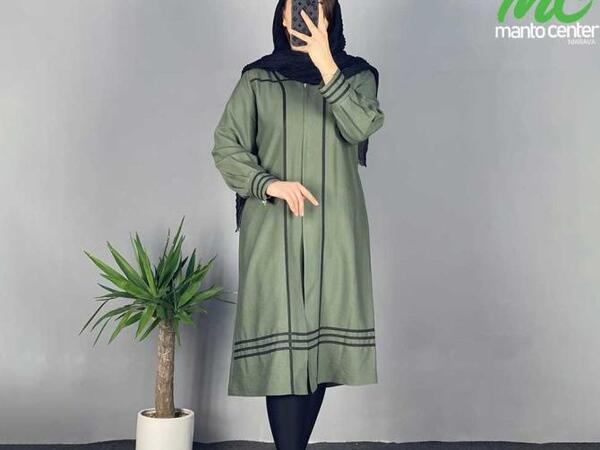 عکس مدل مانتو نخی گلدار سایز بزرگ