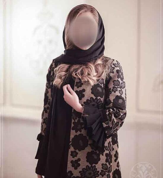 عکس مدل مانتو مجلسی ترکیبی با گیپور
