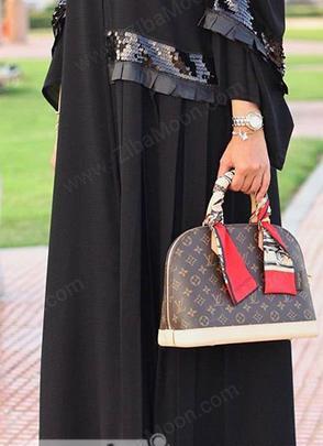 عکس مدل مانتو مجلسی کار شده با پارچه پولکی