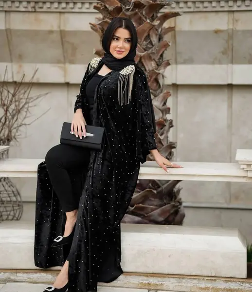 عکس مدل مانتو مخمل آینه ای