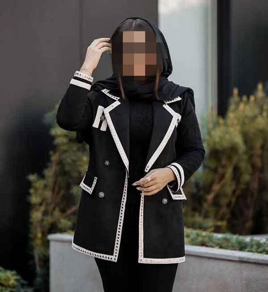 عکس مدل مانتو مشکی اسپرت کوتاه جدید