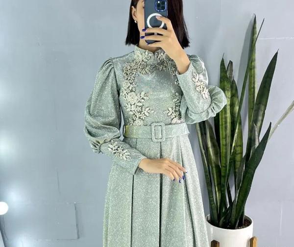 عکس مدل مانتو با پارچه لمه اکلیلی