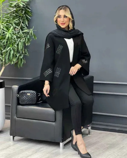 عکس مدل مانتو با پارچه لمه لیزری