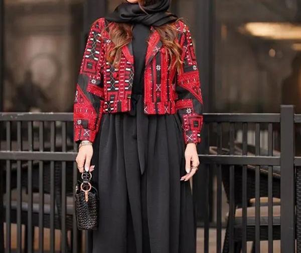 عکس مدل مانتو سنتی گلدار جدید