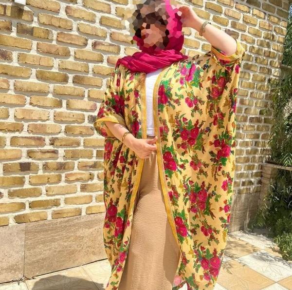 عکس مدل مانتو سنتی گلدار جدید