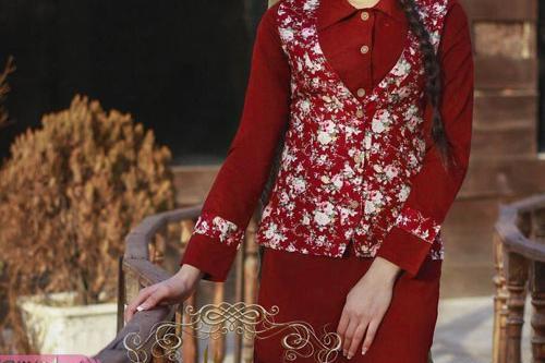 عکس مدل مانتو سنتی گلدار جدید