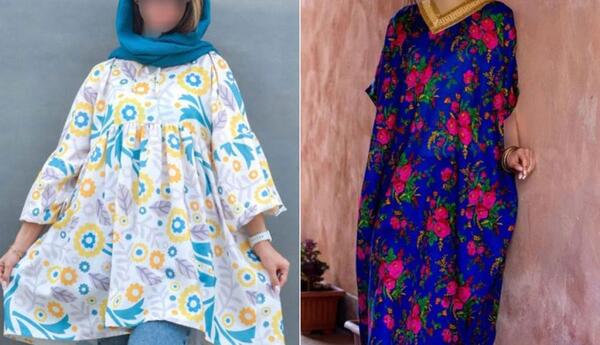 عکس مدل مانتو جلو بسته با پارچه گلدار
