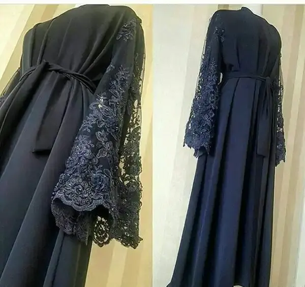 عکس مدل مانتو مشکی گیپور جدید