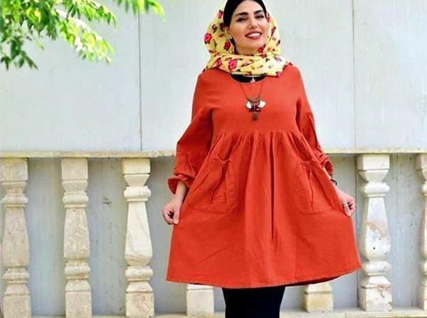 عکس مدل مانتو پاییزه گشاد جلو بسته