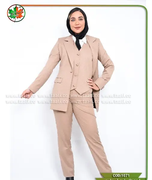 عکس مدل مانتو قهوه ای اداری