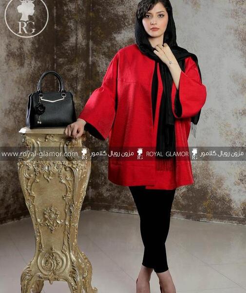 عکس مدل مانتو قرمز جدید