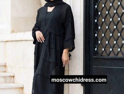 عکس مدل مانتو با پارچه غواصی مشکی