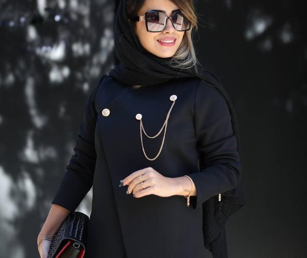 عکس مدل مانتو با پارچه غواصی